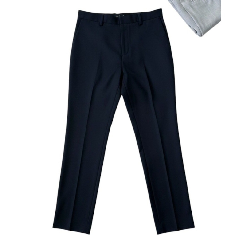 Banana Republic Tailored Fit Navy Wool Blend Dress Pants Mens 32x34 Quiet Luxury